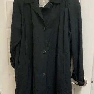 London Fog rain trench coat with removable wool lining